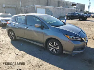 2020 Nissan LEAF with VIN 1N4BZ1BPXLC311054, listed as a Copart auction lot 80226864 with 46,874 mi miles and Salvage title. Bid and sale history available at DreamBid. Image 4.