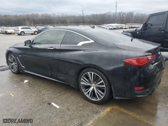 2017 Infiniti Q60 3.0t Premium with VIN JN1EV7EK9HM362541, listed as a Copart auction lot 43375065 with 142,072 mi miles and Salvage Title. Bid and sale history available at carsss.com. Image 2.