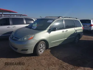 2006 Toyota Sienna CE with VIN 5TDZA23C76S543941, listed as a IAAI auction lot 42107462 with 292,000 mi miles and . Bid and sale history available at DreamBid. Image 2.