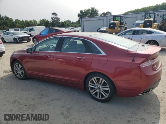 2014 Lincoln MKZ with VIN 3LN6L2G98ER805989, listed as a Copart auction lot 58625875 with 101,185 mi miles and Salvage title. Bid and sale history available at DreamBid. Image 2.
