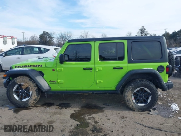 2021 Jeep Wrangler Unlimited Rubicon with VIN 1C4JJXFM1MW797737, listed as a IAAI auction lot 41371288 with 48,129 mi miles. Bid and sale history available at carsss.com. Image 14.