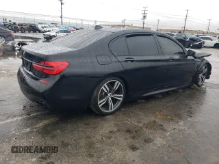 2018 BMW 7 Series 750i with VIN WBA7F0C54JGM22895, listed as a Copart auction lot 44083875 with 0 mi miles and Clean Title. Bid and sale history available at carsss.com. Image 3.