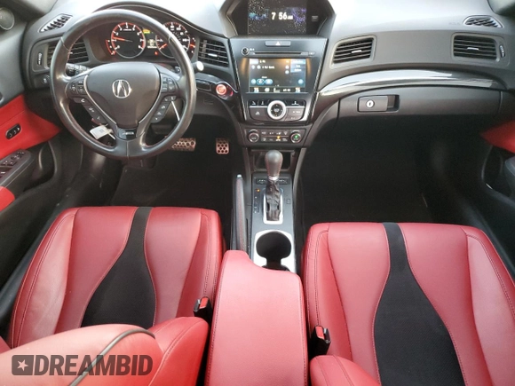 2021 Acura ILX w/Premium/A-SPEC Package with VIN 19UDE2F82MA001728, listed as a Copart auction lot 46788975 with 49,698 mi miles and Salvage Title. Bid and sale history available at carsss.com. Image 8.