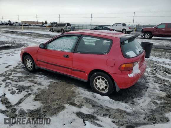 1994 Honda Civic z VIN 2HGEH2370RH505923, wystawiony jako Copart lot #81504724 z przebiegiem 153 871 mil mil oraz Szkoda całkowita • Salvage title. Historia ofert i sprzedaży dostępna na DreamBid. Obrazek 2.