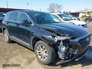 2019 Hyundai Santa Fe SE with VIN 5NMS23AD0KH023450, listed as a IAAI auction lot 41971233 with 52,109 mi miles. Bid and sale history available at carsss.com. Image 1.