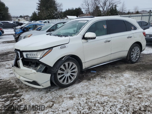 2018 Acura MDX Technology with VIN 5J8YD4H71JL013020, listed as a Copart auction lot 88978185 with 82,666 mi miles and Salvage title. Bid and sale history available at DreamBid. Image 1.