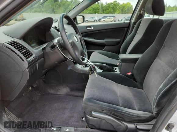 2005 Honda Accord LX with VIN 1HGCM56445A096369, listed as a Copart auction lot 62509155 with 193,832 mi miles and Clean title. Bid and sale history available at DreamBid. Image 7.
