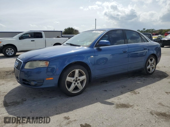 2005 Audi A4 2.0T with VIN WAUDF68E15A444540, listed as a Copart auction lot 73312214 with 180,183 mi miles and Salvage Title. Bid and sale history available at carsss.com. Image 1.