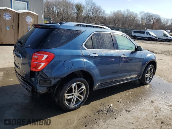 2016 Chevrolet Equinox LTZ with VIN 2GNFLGEKXG6173084, listed as a Copart auction lot 49096495 with 173,177 mi miles and Salvage Title. Bid and sale history available at carsss.com. Image 3.