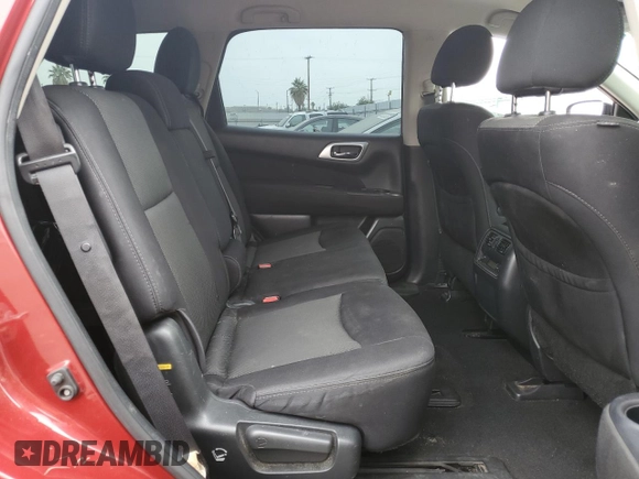 2017 Nissan Pathfinder S with VIN 5N1DR2MN9HC601356, listed as a Copart auction lot 62327685 with 111,588 mi miles and Salvage title. Bid and sale history available at DreamBid. Image 11.