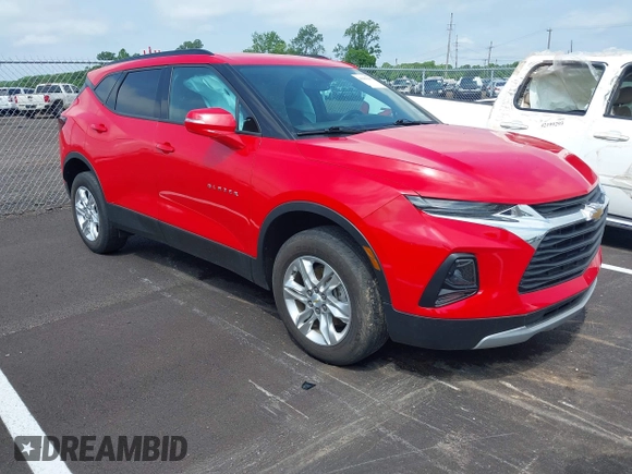 2020 Chevrolet Blazer LT with VIN 3GNKBCR40LS692937, listed as a IAAI auction lot 42258497 with 21,256 mi miles and . Bid and sale history available at DreamBid. Image 1.