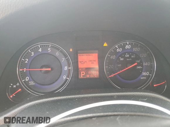2008 Infiniti G35 Journey with VIN JNKBV61E98M227603, listed as a Copart auction lot 70249264 with 183,216 mi miles and Salvage Title. Bid and sale history available at DreamBid. Image 9.