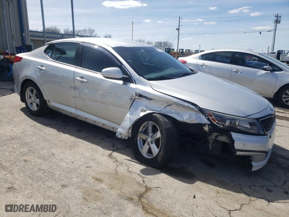 2015 Kia Optima LX with VIN 5XXGM4A7XFG361331, listed as a Copart auction lot 50352545 with 183,981 mi miles and Salvage Title. Bid and sale history available at carsss.com. Image 4.