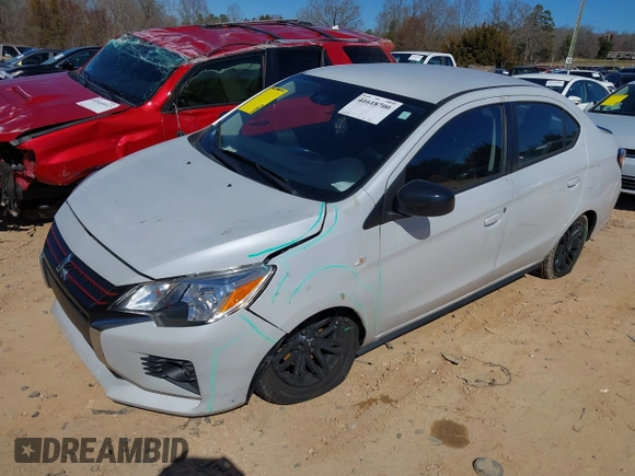 2022 Mitsubishi Mirage ES with VIN ML32FUFJ8NHF09430, listed as a IAAI auction lot 41618700 with 43,519 mi miles and . Bid and sale history available at DreamBid. Image 17.