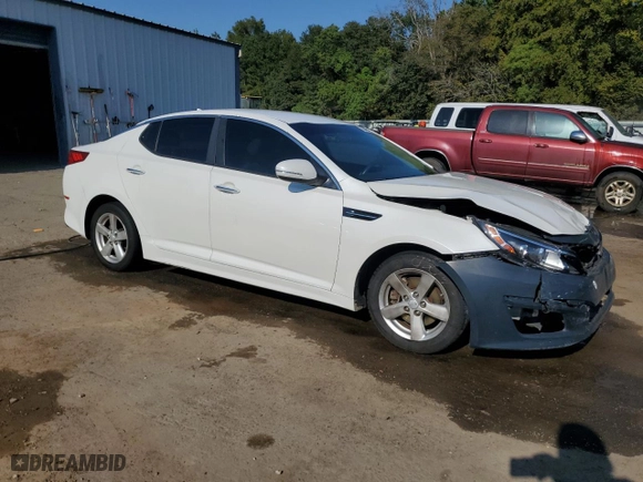 2015 Kia Optima LX with VIN KNAGM4A78F5647552, listed as a Copart auction lot 75428794 with 141,817 mi miles and Salvage Title. Bid and sale history available at carsss.com. Image 4.