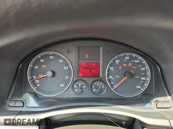 2009 Volkswagen Rabbit S with VIN WVWDB71K79W120196, listed as a Copart auction lot 62126625 with 105,695 mi miles and Salvage title. Bid and sale history available at DreamBid. Image 9.
