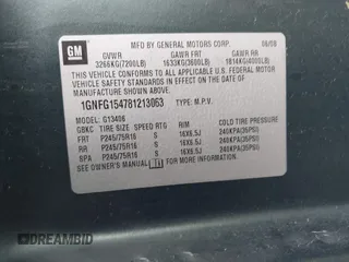 2008 Chevrolet City Express Cargo z VIN 1GNFG154781213063, wystawiony jako IAAI lot #42198836 z przebiegiem 418 879 mil mil oraz . Historia ofert i sprzedaży dostępna na DreamBid. Obrazek 9.