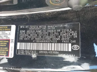 2009 Toyota Camry Hybrid with VIN 4T1BB46K69U074222, listed as a IAAI auction lot 41788100 with 228,781 mi miles. Bid and sale history available at carsss.com. Image 9.
