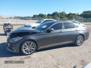 2018 Genesis G80 3.8L with VIN KMHGN4JE7JU226740, listed as a IAAI auction lot 41821284 with 87,081 mi miles and . Bid and sale history available at carsss.com. Image 14.