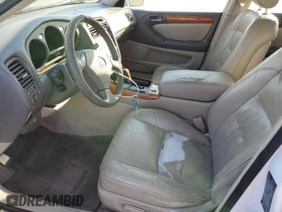 2000 Lexus GS 300 with VIN JT8BD68S3Y0110573, listed as a Copart auction lot 53549305 with 200,626 mi miles and Salvage Title. Bid and sale history available at DreamBid. Image 7.