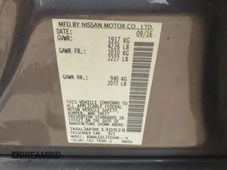 2017 Nissan Altima SL z VIN 1N4AL3AP3HC130928, wystawiony jako IAAI lot #42214859 z przebiegiem 17 mil mil oraz . Historia ofert i sprzedaży dostępna na DreamBid. Obrazek 9.