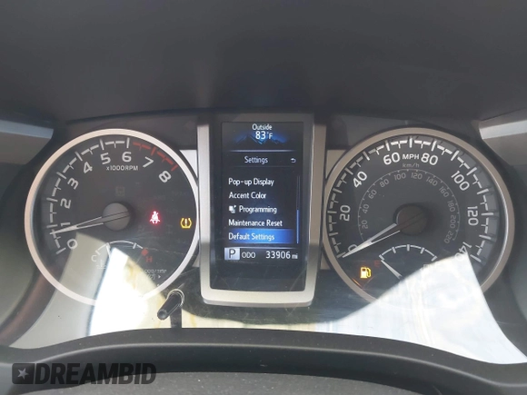 2020 Toyota Tacoma SR5 with VIN 3TMCZ5AN1LM324828, listed as a IAAI auction lot 40977362 with 33,906 mi miles and . Bid and sale history available at DreamBid. Image 7.