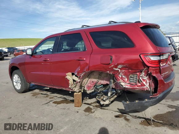 2015 Dodge Durango SXT with VIN 1C4RDJAG1FC114769, listed as a Copart auction lot 58638545 with 143,193 mi miles and Salvage title. Bid and sale history available at DreamBid. Image 2.