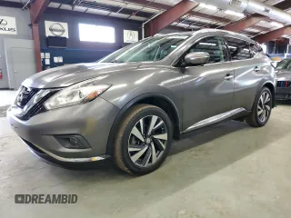 2015 Nissan Murano Platinum z VIN 5N1AZ2MG6FN252422, wystawiony jako Copart lot #61813535 z przebiegiem 96 678 mil mil oraz Czysty tytuł • Clean title. Historia ofert i sprzedaży dostępna na DreamBid. Obrazek 1.