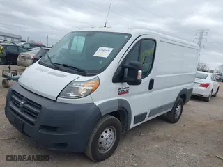 2016 Ram ProMaster Cargo Van with VIN 3C6TRVNG4GE100150, listed as a IAAI auction lot 42044338 with 105,808 mi miles. Bid and sale history available at carsss.com. Image 2.