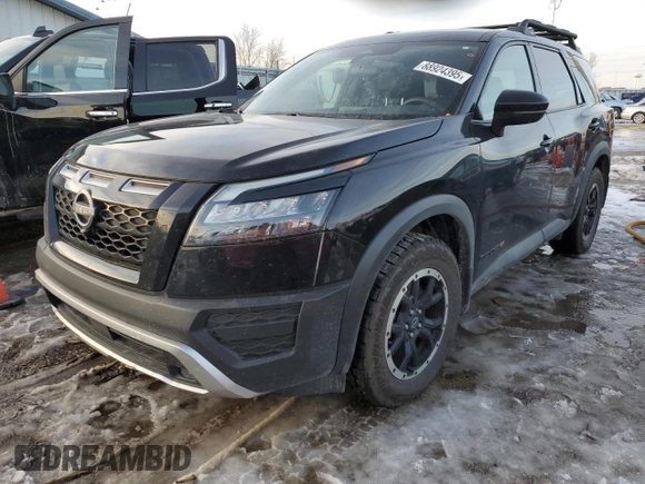 2024 Nissan Pathfinder Rock Creek with VIN 5N1DR3BD0RC280115, listed as a Copart auction lot 88924395 with 18,467 mi miles and Salvage title. Bid and sale history available at DreamBid. Image 1.