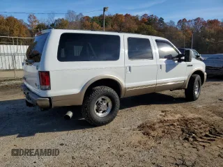 2005 Ford Excursion Eddie Bauer z VIN 1FMSU45P95EC14565, wystawiony jako Copart lot #84520134 z przebiegiem 276 698 mil mil oraz Szkoda całkowita • Salvage title. Historia ofert i sprzedaży dostępna na DreamBid. Obrazek 3.