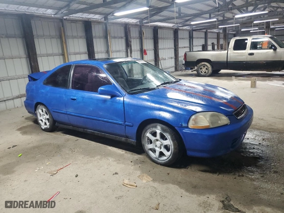 1998 Honda Civic EX with VIN 1HGEJ8141WL091422, listed as a Copart auction lot 44968345 with 179,474 mi miles and Clean Title. Bid and sale history available at carsss.com. Image 4.