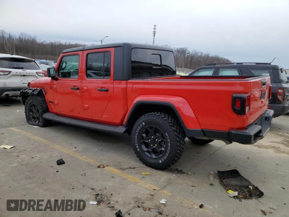 2023 Jeep Gladiator Sport S with VIN 1C6HJTAG6PL584451, listed as a Copart auction lot 47637395 with 8,356 mi miles and Salvage title. Bid and sale history available at DreamBid. Image 2.