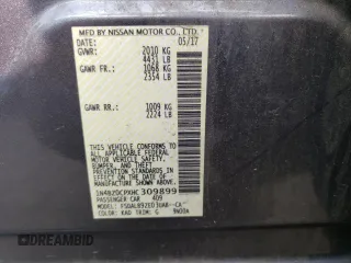 2017 Nissan LEAF SL with VIN 1N4BZ0CPXHC309899, listed as a Copart auction lot 51470213 with 49,699 mi miles. Bid and sale history available at carsss.com. Image 12.