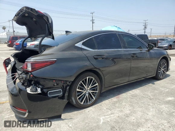 2022 Lexus ES 300h with VIN 58ADA1C14NU017588, listed as a Copart auction lot 60114915 with 110,205 mi miles and Salvage title. Bid and sale history available at DreamBid. Image 3.