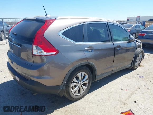 2012 Honda CR-V EX-L with VIN 5J6RM3H72CL032220, listed as a IAAI auction lot 41847196 with 124,876 mi miles. Bid and sale history available at carsss.com. Image 4.