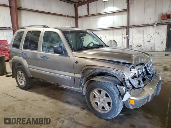 2006 Jeep Liberty Limited with VIN 1J4GL58K26W201181, listed as a Copart auction lot 56728445 with 187,453 mi miles and Salvage title. Bid and sale history available at DreamBid. Image 4.