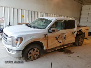 2023 Ford F-150 XL with VIN 1FTEW1EP9PKF30448, listed as a Copart auction lot 44370485 with 35,624 mi miles and Salvage Title. Bid and sale history available at carsss.com. Image 1.