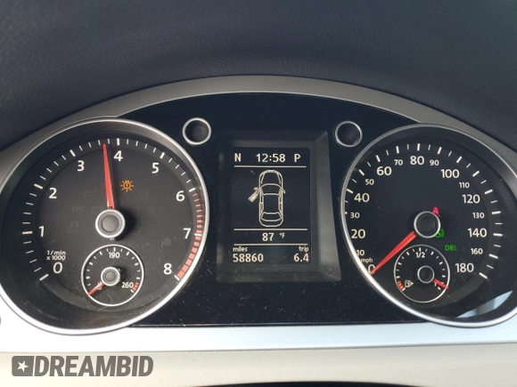 2010 Volkswagen CC Sport with VIN WVWMN7AN4AE543135, listed as a Copart auction lot 73511754 with 58,860 mi miles and Salvage Title. Bid and sale history available at carsss.com. Image 9.