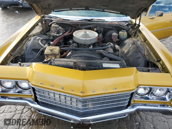 1971 Chevrolet Impala с VIN 1646911161106, выставлен на аукционе Copart как лот 80733654 с пробегом 53 185 миль миль и Списание • Salvage title. История ставок и продаж доступна на DreamBid. Изображение 11.