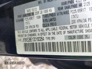 2013 Mazda CX-5 Sport with VIN JM3KE2BE1D0160254, listed as a IAAI auction lot 42256555 with 136,476 mi miles and . Bid and sale history available at DreamBid. Image 9.