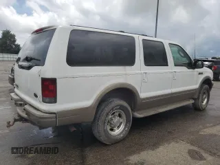 2003 Ford Excursion Eddie Bauer z VIN 1FMNU45S33ED05927, wystawiony jako Copart lot #65446335 z przebiegiem 149 989 mil mil oraz Czysty tytuł • Clean title. Historia ofert i sprzedaży dostępna na DreamBid. Obrazek 3.
