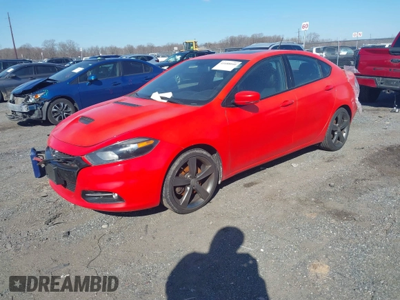 2016 Dodge Dart GT with VIN 1C3CDFEBXGD624717, listed as a IAAI auction lot 41688040 with 119,550 mi miles. Bid and sale history available at carsss.com. Image 17.