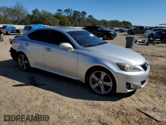 2011 Lexus IS 250 with VIN JTHBF5C22B2100513, listed as a Copart auction lot 49223335 with 224,006 mi miles and Salvage Title. Bid and sale history available at DreamBid. Image 4.