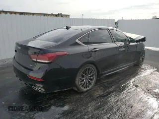 2018 Genesis G80 Sport z VIN KMHGN4JB1JU250294, wystawiony jako Copart lot #71487574 z przebiegiem Nie podano mil oraz Szkoda całkowita • Salvage title. Historia ofert i sprzedaży dostępna na DreamBid. Obrazek 3.