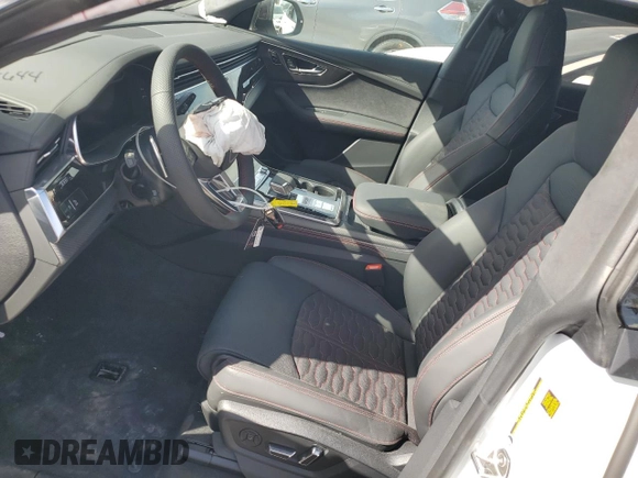 2024 Audi RS Q8 z VIN WU1ARBF19RD015644, wystawiony jako Copart lot #80569264 z przebiegiem 131 mil mil oraz Szkoda całkowita • Salvage title. Historia ofert i sprzedaży dostępna na DreamBid. Obrazek 7.