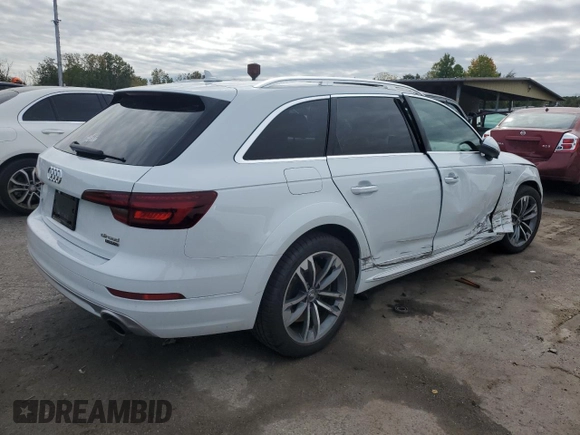 2018 Audi allroad A4 Premium with VIN WA17NAF41JA193040, listed as a Copart auction lot 73289744 with 62,213 mi miles and Salvage Title. Bid and sale history available at DreamBid. Image 3.