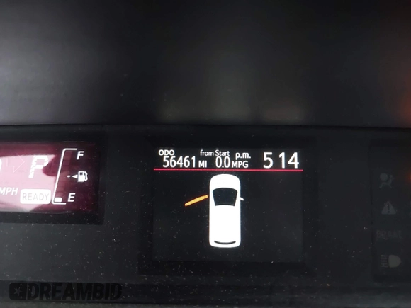2017 Toyota Prius One with VIN JTDKDTB32H1597017, listed as a IAAI auction lot 42030182 with 56,461 mi miles and . Bid and sale history available at carsss.com. Image 7.