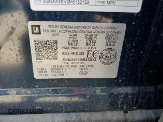 2021 Chevrolet Equinox Premier z VIN 2GNAXXEV0M6133133, wystawiony jako Copart lot #58995075 z przebiegiem 39 599 mil mil oraz Szkoda całkowita • Salvage title. Historia ofert i sprzedaży dostępna na DreamBid. Obrazek 14.