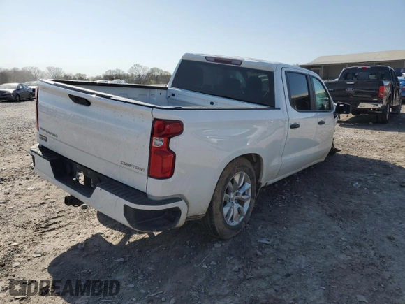 2022 Chevrolet Silverado 1500 Custom with VIN 1GCPWBEK0NZ140135, listed as a Copart auction lot 50816375 with 85,815 mi miles and Salvage Title. Bid and sale history available at DreamBid. Image 3.